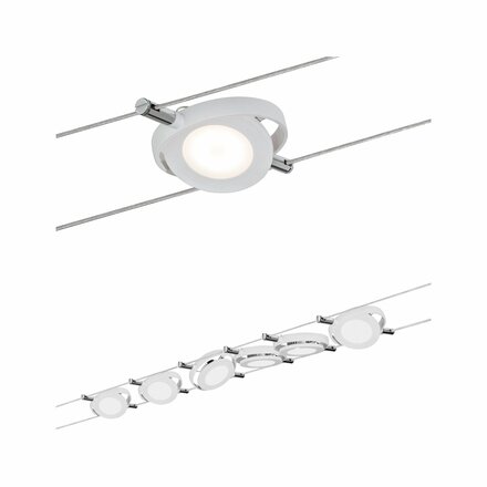 Paulmann Wire lankový systém Sada MacRound LED 6x4W Matně bílá 941.06 P 94106
