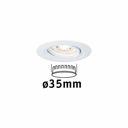 PAULMANN LED vestavné svítidlo Nova mini výklopné 1x4W 2700K bílá mat 230V 942.92