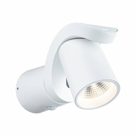 PAULMANN LED venkovní nástěnné svítidlo Cuff pohybové čidlo IP44 76x217mm 3000K 10W 230V 70° bílá hliník