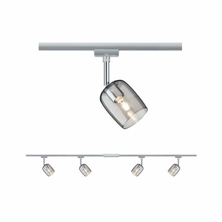 PAULMANN URail sada Blossom Rauch matný chrom bez zdroje světla max. 4x10W G9 968.99 P 96899