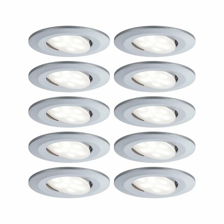 PAULMANN Vestavné svítidlo LED Calla kruhové 10x6,5W matný chrom nastavitelné 999.25 P 99925