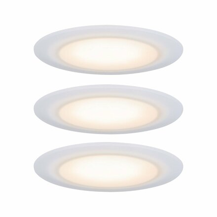 PAULMANN Premium vestavná svítidla sada LED Suon WarmDim 2000-2700K 3x6,5W 230 V saténové 999.42 P 99942
