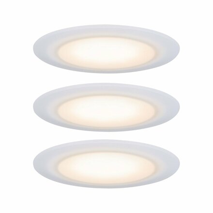 PAULMANN Premium vestavná svítidla sada LED Suon WarmDim 2000-2700K 3x6,5W 230 V saténové 999.42 P 99942