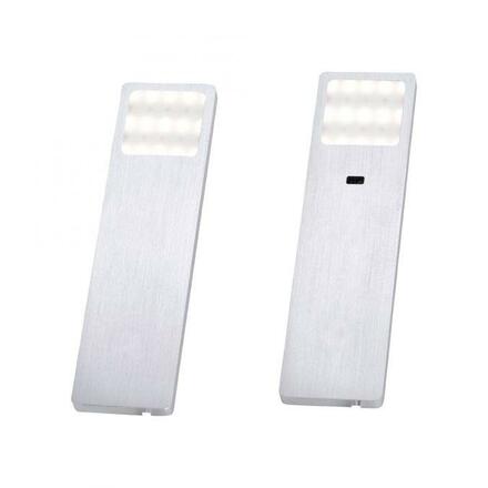PAUL NEUHAUS LED skříňková svítidla, hliník, hranaté, design 3000K PN 1120-95-2