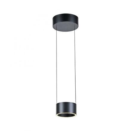 PAUL NEUHAUS LED závěsné svítidlo PURE Clipse, šedá, dálkový ovladač, Comfort Lift, paměťová funkce 2200-5000K