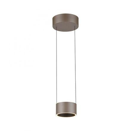 PAUL NEUHAUS LED závěsné svítidlo PURE Clipse, bronzová, dálkový ovladač, stmívatelné 2200-5000K