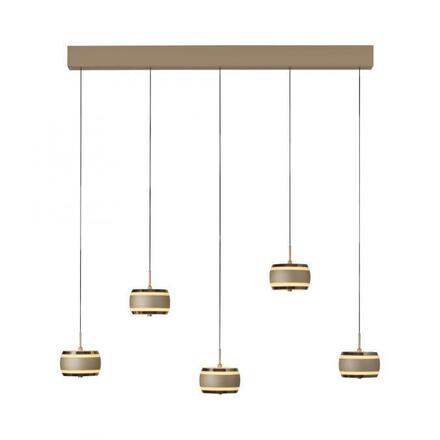 PAUL NEUHAUS Závěsné svítidlo PURE Falling Rings, bronzová / tmavý chrom 2200-5000K