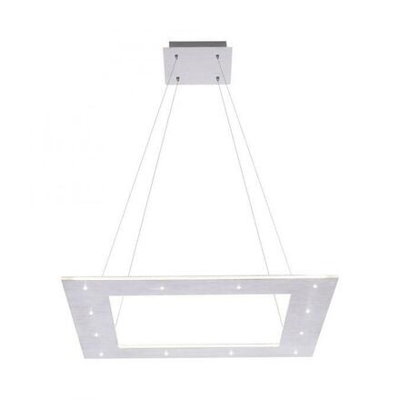 PAUL NEUHAUS PURE-COSMO LED závěsné svítidlo v barvě kartáčovaného hliníku a nastavitelnou barvou světla s dálkovým ovladačem 2700-5000K