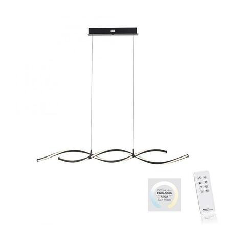 PAUL NEUHAUS LED závěsné svítidlo černé stmívatelné dálkovým ovladačem paměťová funkce CCT 2700-5000K PN 2998-18