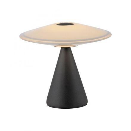 PAUL NEUHAUS LED stolní lampa ELIPSA, černá, dotykový stmívač, paměťová funkce 3000K