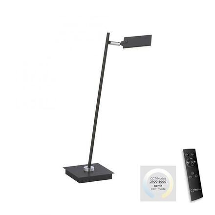 PAUL NEUHAUS PURE MIRA LED stolní lampa černá, stmívatelná, na psací stůl 2700-5000K