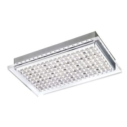 PAUL NEUHAUS LED stropní svítidlo, ocel, hranaté, chrom, akryl 3000K PN 6130-55
