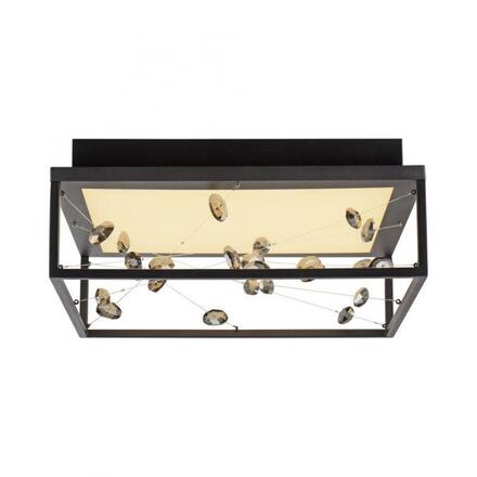 PAUL NEUHAUS LED stropní svítidlo SKINA, černá, hranaté, stmívatelné, dálkový ovladač, paměť 2700-5000K