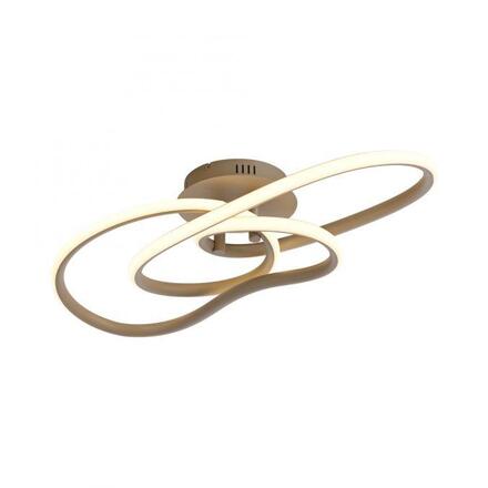 PAUL NEUHAUS LED stropní svítidlo TWIST, písková, paměťová funkce SimplyDim 2700K