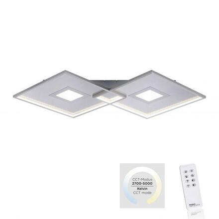 PAUL NEUHAUS LED stropní svítidlo v barvě oceli moderní design s funkcí stmívání a dálkovým ovladačem 2700-5000K