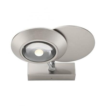 PAUL NEUHAUS LED nástěnné svítidlo PURE Oculis, metalická šedá, stmívatelné, otočné a nastavitelné 2700K