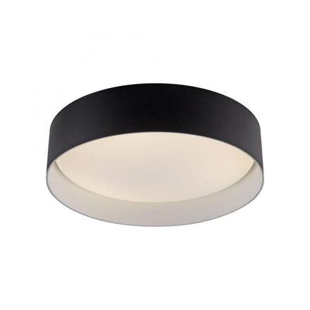 JUST LIGHT Kolekce Schöner Wohnen LED stropní svítidlo TAVOLI, černé, kruhové 28,5cm, stmívatelné, dálkový ovladač 2700-6500K
