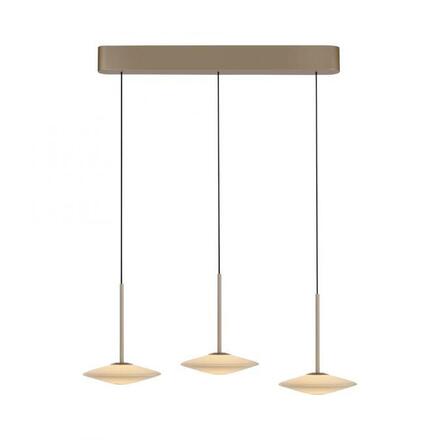 PAUL NEUHAUS LED závěsné svítidlo ELIPSA, bronzová, stmívatelné, Comfort-Lift 3000K