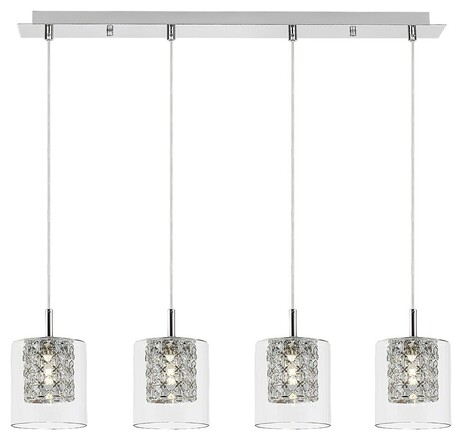 Rabalux závěsné svítidlo Duchess G9 4x MAX 40W chromová 3116