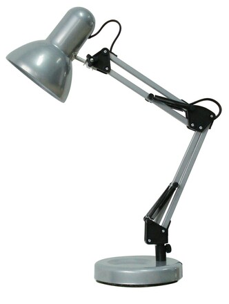 Rabalux stolní lampa Samson E27 1x MAX 60W stříbrná 4213