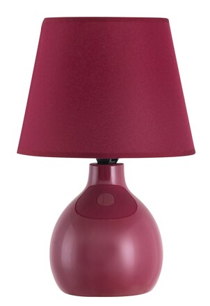 Rabalux stolní lampa Ingrid E14 1x MAX 40W  bordó 4478