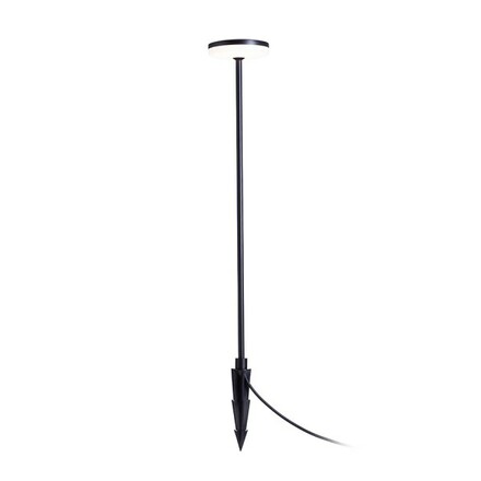RENDL SEMPLICE 80 stojanová lampa / na bodci černá matný akryl 230V LED 12W IP54 3000K R14195