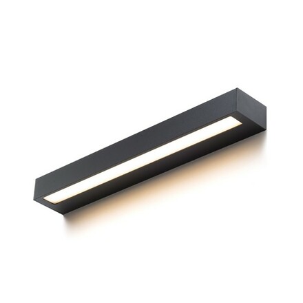 RENDL ASTER 50 nástěnné svítidlo černá mléčný akryl 230V LED 2x10W IP65 3000K R14199