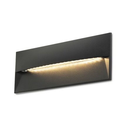 RENDL REP 27 zápustné svítidlo černá 230V LED 10W 90° IP65 3000K R14207