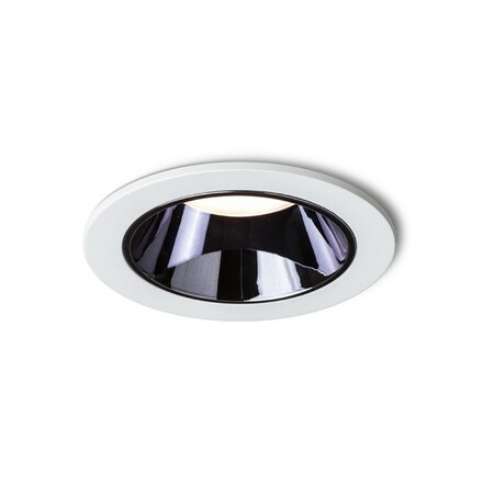 RENDL ANSEL zápustné svítidlo bílá černý chrom 230V LED 12W 60° 3000K R14238
