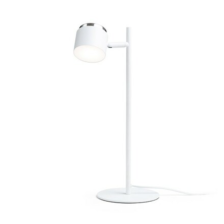 RENDL NOVA stolní lampa bílá chrom/mléčný akryl 230V LED 4.2W 3000K R14274