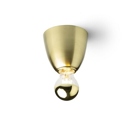 RENDL REACH stropní svítidlo česaná mosaz 230V E27 11W R14385