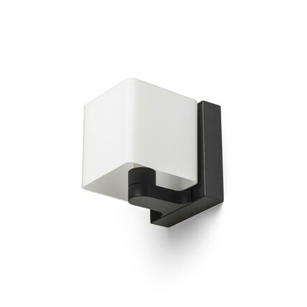 RENDL PHILLY nástěnné svítidlo černá opálové sklo 230V G9 7W R14389