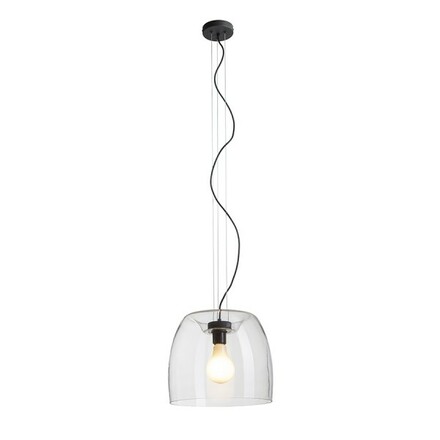 RENDL ORLANDO 35 závěsné svítidlo čiré sklo/černá 230V E27 24W R14395