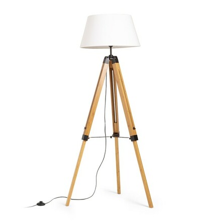 RENDL ALVIS/AMBITUS 46 stojanová lampa lampa bílá bambus/černá 230V E27 15W R14500