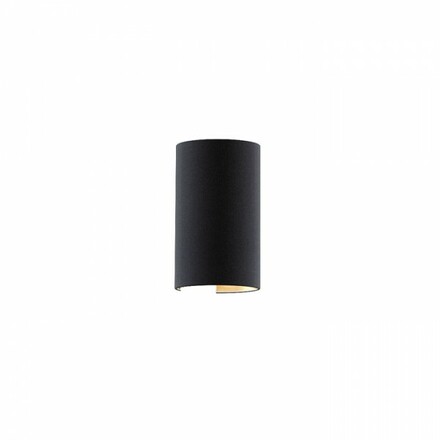 RENDL RON W 15/25 nástěnné svítidlo Polycotton černá/bílé PVC 230V E27 15W R14544