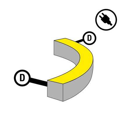 SLC napájení pro LED pásek NeonFlex 230V Side-Bend Mono D
