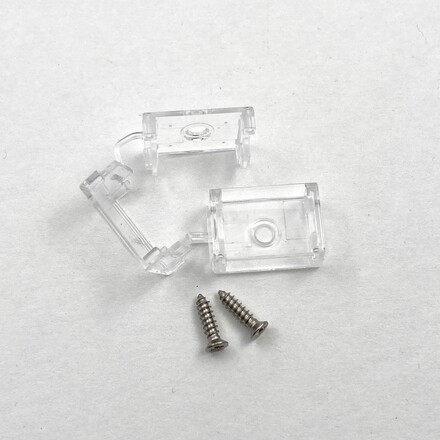 SLC montážní držáky pro 230V LED pásky čiré 2x