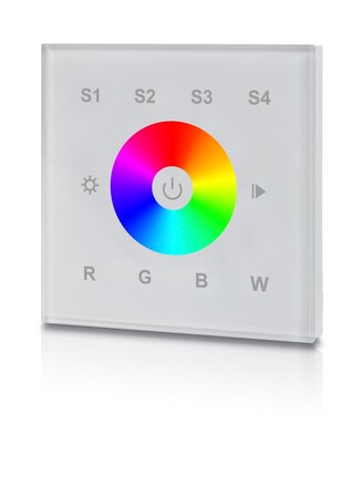 SLC ovládání MCU RGBW dotykový nástěnný panel DALI IP20