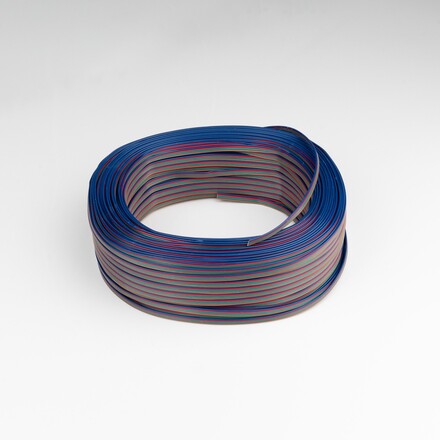 SLC LS kabel 4x0,35mm2 RGB 100m/role IP54