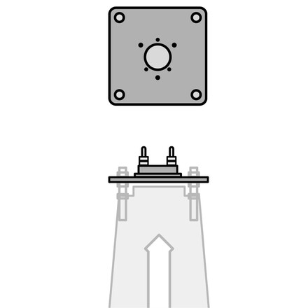 SLC základna pro svítidlo Faro/Obelix CPro C160 Bollard černá