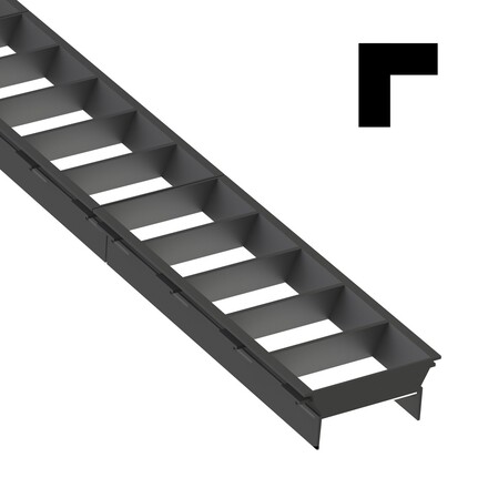 SLC LED svítidlo Click mřížka L spojka černá