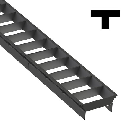 SLC LED svítidlo Click mřížka T spojka černá