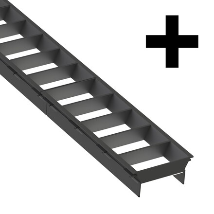 SLC LED svítidlo Click mřížka X spojka černá