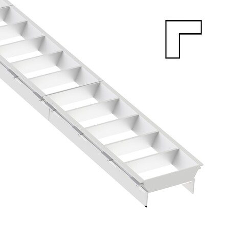 SLC LED svítidlo Click mřížka L spojka bílá