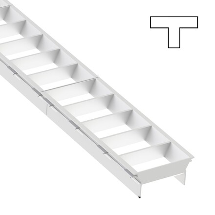 SLC LED svítidlo Click mřížka T spojka bílá
