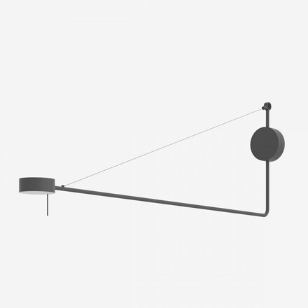 LUCIS nástěnné svítidlo OMNIA 9,6W LED 4000K akrylátové sklo antracit DALI SR1.K2.O2.62M DALI2