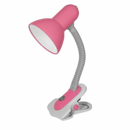 Kanlux SUZI stolní lampa růžová HR-60-PK  max.1x60W E27 s klipem 07153