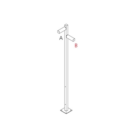 Artemide venkovní sloupkové svítidlo Walking Pole 2500 Architectural Outdoor