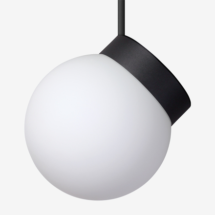 LUCIS závěsné svítidlo POLARIS ZTR 8,4W LED 4000K sklo černá opál ZTR.L2.200.45M DALI2 DALI