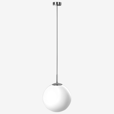 LUCIS závěsné svítidlo POLARIS ZKS 19,4W LED 3000K sklo chrom opál ZKS.L1.300.80M DALI2 DALI